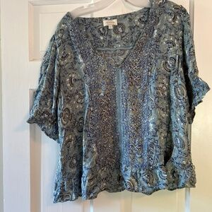 Lucky Brand short sleeve blouse